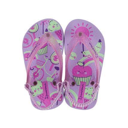 Chinelo Baby Ipanema - 25431 - Lilás/Rosa/Verde - Atacado