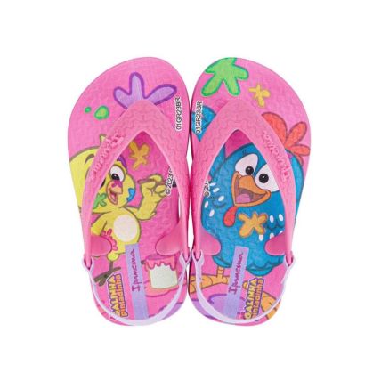 Chinelo Baby Ipanema Galinha Pintadinha Fun - 27071 - Rosa/lilas - Atacado