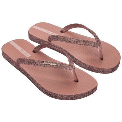 Chinelo Feminino Ipanema Maxi Glow - 27000 - Rosa/Rosa Glitter (Aq258) - Atacado