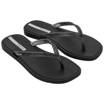 Chinelo Feminino Ipanema Seu Brilho - 26954 - Preto/preto Metalizado - Atacado