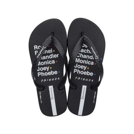 Chinelo Feminino Ipanema Warner - 26962 - Preto/preto/branco - Atacado