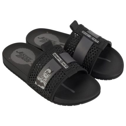 Chinelo Gáspea Infantil Liga Da Justiça Grid - 22978 - Preto/Preto/Grafite - Atacado