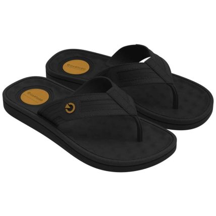 Chinelo Infantil Cartago Alabama - 11858 - Preto/Preto/Amarelo - Atacado