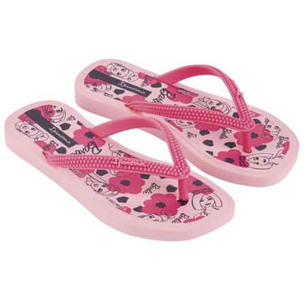 Chinelo Infantil Ipanema Barbie Solar - 27153 - Rosa Claro/Rosa - Atacado