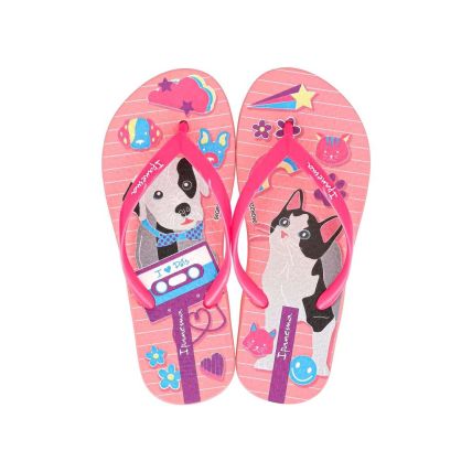 Chinelo Infantil Ipanema Pets Pop - 26836 - Rosa/Rosa - Atacado