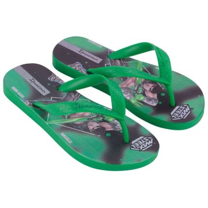 Chinelo Infantil Ipanema Polly E Max Steel - 26048 - Verde/Preto - Atacado