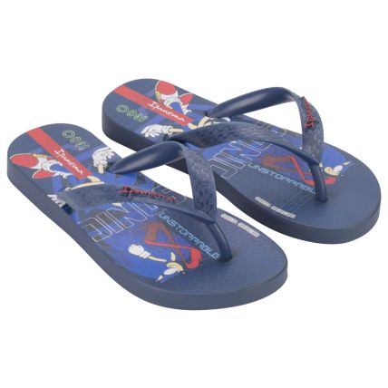 Chinelo Infantil Ipanema Sonic Race - 27170 - Azul/Vermelho - Atacado