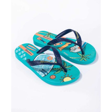 Chinelo Infantil Ipanema Temas - 25479 - Verde/azul - Atacado