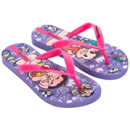 Chinelo Infantil Ipanema Turma Da Mônica - 26790 - Lilás/Rosa - Atacado