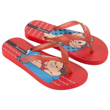 Chinelo Infantil Ipanema Turma Da Monica - 26790 - Vermelho/Vermelho - Atacado