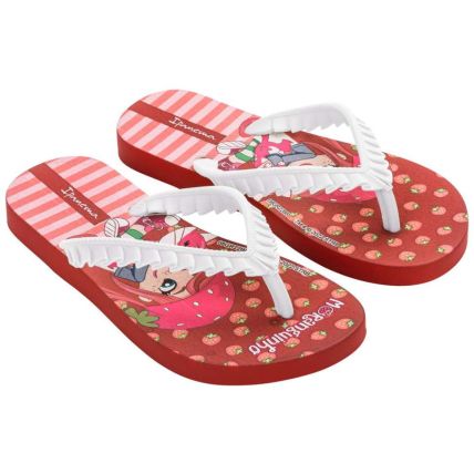Chinelo Infantil Moranguinho Bubble Iv - 25510 - Vermelho/branco - Atacado