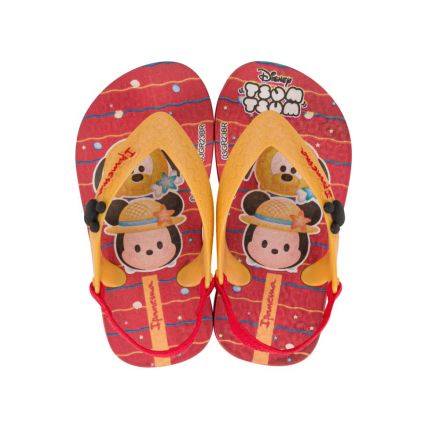 Chinelo Baby Ipanema Disney - 27065 - Vermelho/Amarelo - Atacado
