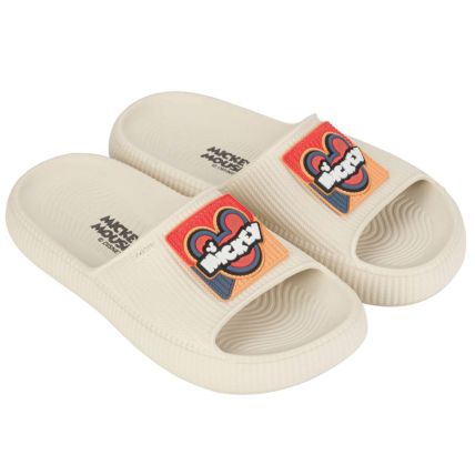 Chinelo Slide Feminino Zaxy Disney - 18780 - Off White Médio - Atacado