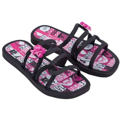 Chinelo Slide Ipanema Barbie Solar - 27073 - Preto/Rosa - Atacado