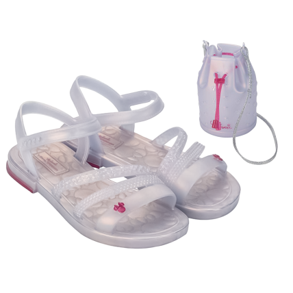 Sandalia Infantil Feminina Minnie Style Bag - 23070 - Perolado - Atacado