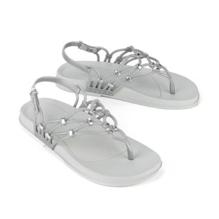 Sandalia Feminina Grendha Instantes - 18931 - Prata - Atacado