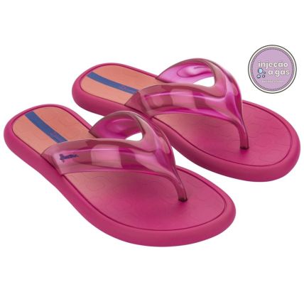 Chinelo Feminino Ipanema Puffer - 26916 - Rosa/laranja - Atacado