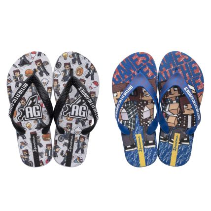 Chinelo Infantil Ipanema Authentic Games Skin - 26774 - Cores Diversas - Atacado