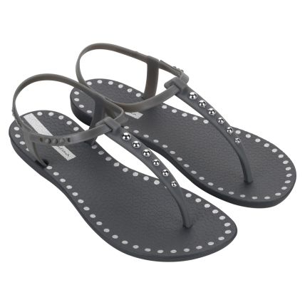 Sandalia Feminina Ipanema Class Dots - 27337 - Grafite/cinza/prata - Atacado