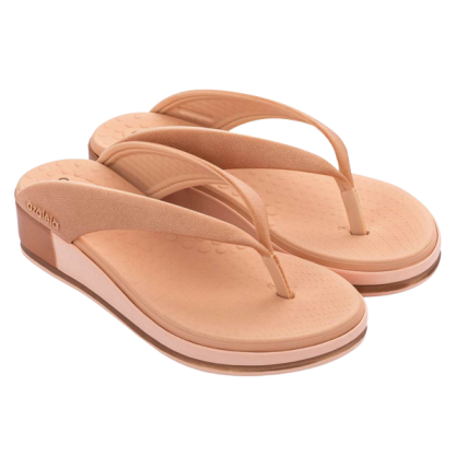 Tamanco Feminino Azaleia Catia Soft Block - 18445 - Bege Claro - Atacado
