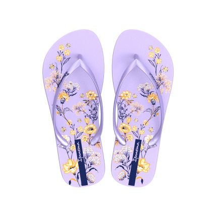 Chinelo Feminino Ipanema Oasis - 26571 - Lilas/lilas/azul - Atacado