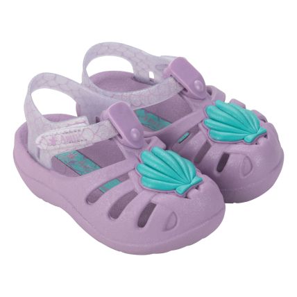 Sandalia Baby Disney Magic Aranha - 22303 - Lilas/lilas Glitter - Atacado