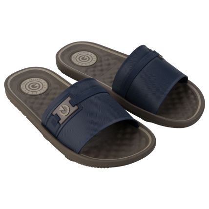 Chinelo Gaspea Masculino Cartago Arizona - 12393 - Marrom/azul/bege - Atacado