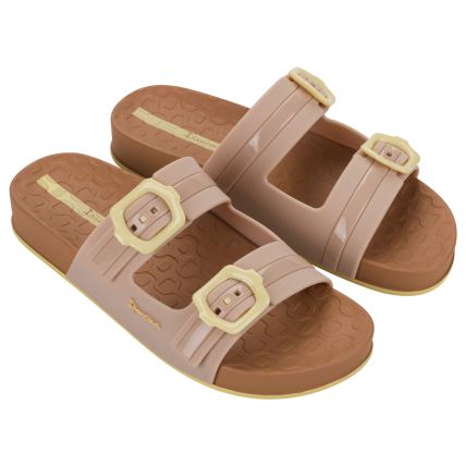 Chinelo Feminino Ipanema Samba - 27338 - Marrom/bege/amarelo - Atacado
