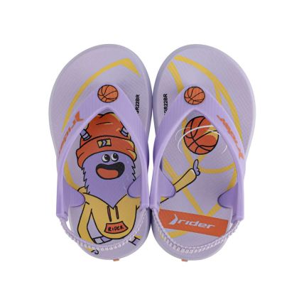 Chinelo Baby Rider R1 Ii - 12125 - Violeta/Lilás/Laranja - Atacado