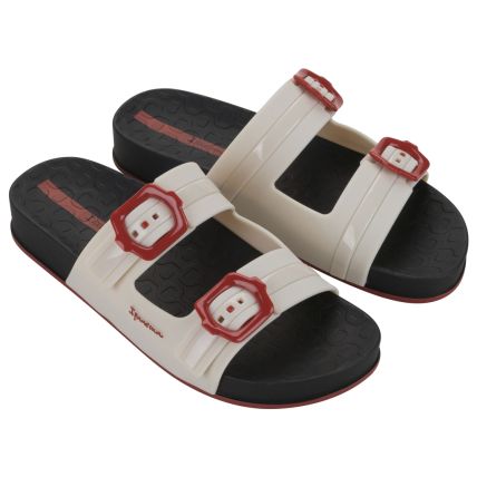 Chinelo Feminino Ipanema Samba - 27338 - Preto/bege/vermelho - Atacado