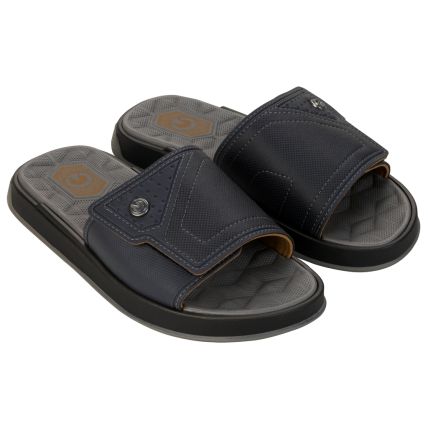 Chinelo Gaspea Masculino Cartago Napoles - 12410 - Preto/cinza/castor - Atacado