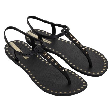 Sandalia Feminina Ipanema Class Dots - 27337 - Preto/preto/ouro - Atacado
