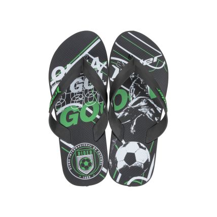 Chinelo Masculino Rider Feel Olé - 12380 - Preto/verde/branco - Atacado
