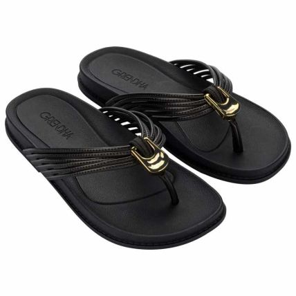 Rasteira Feminino Grendha Alma - 19401 - Preto - Atacado