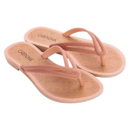 Rasteira Feminina Grendha Mais Açai Aurora - 18242 - Laranja - Atacado