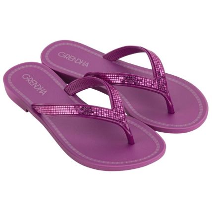 Rasteira Feminina Grendha Mais Açaí Ícone - 18798 - Roxo Açaí - Atacado