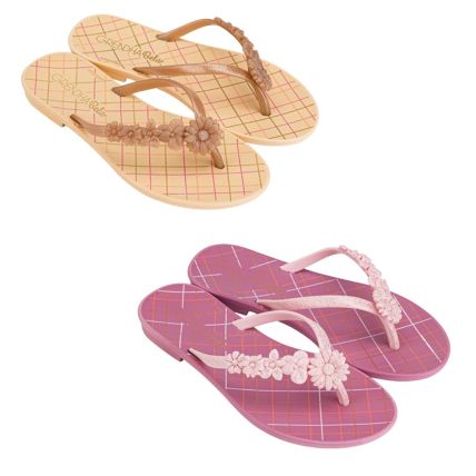 Rasteira Infantil Grendha Bela Cacau Piquenique - 18674 - Cores Diversas - Atacado