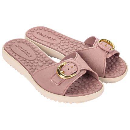 Chinelo Slide Feminino Azaleia Bruna - 19179 - Rosa Suave - Atacado