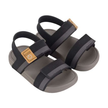 Sandália Baby Cartago Dakar II - 12288 - Cinza/Preto/Amarelo - Atacado