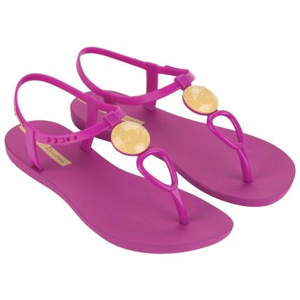 Sandália Feminina Ipanema Class Gipsy - 27163 - Rosa Escuro/Amarelo - Atacado