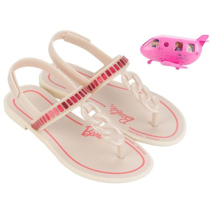Sandália Infantil Barbie Flight - 22936 - Bege/Bege - Atacado