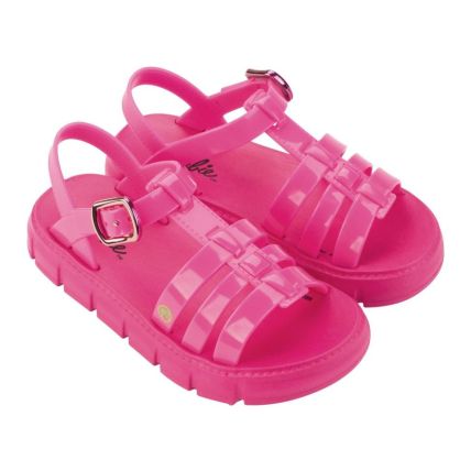 Sandália Infantil Barbie Land - 22980 - Rosa/Rosa Fluor - Atacado