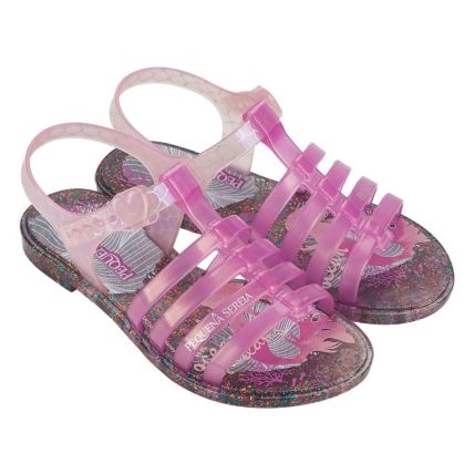 Sandália Infantil Disney Dreams - 22963 - Rosa Glitter - Atacado