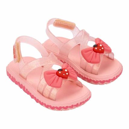 Sandalia Baby Zaxynina Dream - 19411 - Rosa Iogurte Glitter - Atacado