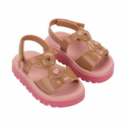 Sandalia Baby Zaxynina Friend - 19417 - Marrom Make/rosa - Atacado