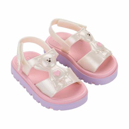 Sandalia Baby Zaxynina Friend - 19417 - Off White Claro Perolado - Atacado