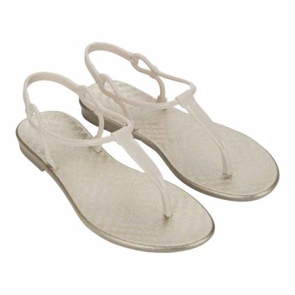 Sandalia Feminina Grendha Cintilante - 19405 - Off White - Atacado