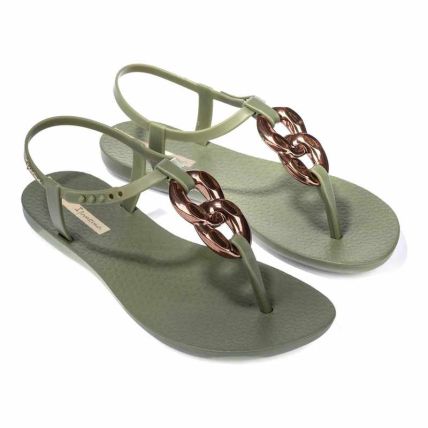 Sandalia Feminina Ipanema Class Connect Ii - 83701 - Verde/verde/bronze - Atacado