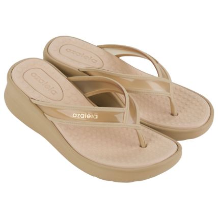 Tamanco Feminino Azaleia Erica Soft Light - 18831 - Bege Claro - Atacado
