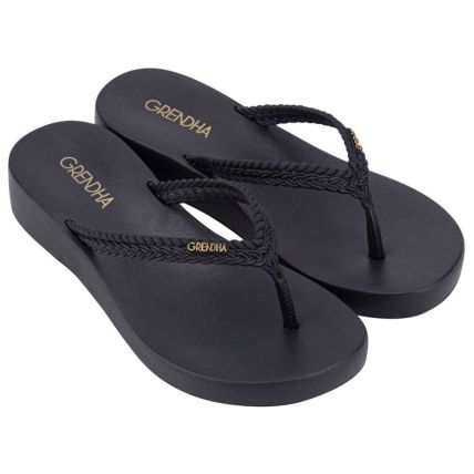 Tamanco Feminino Grendha Comfort Plat - 83426 - Preto - Atacado